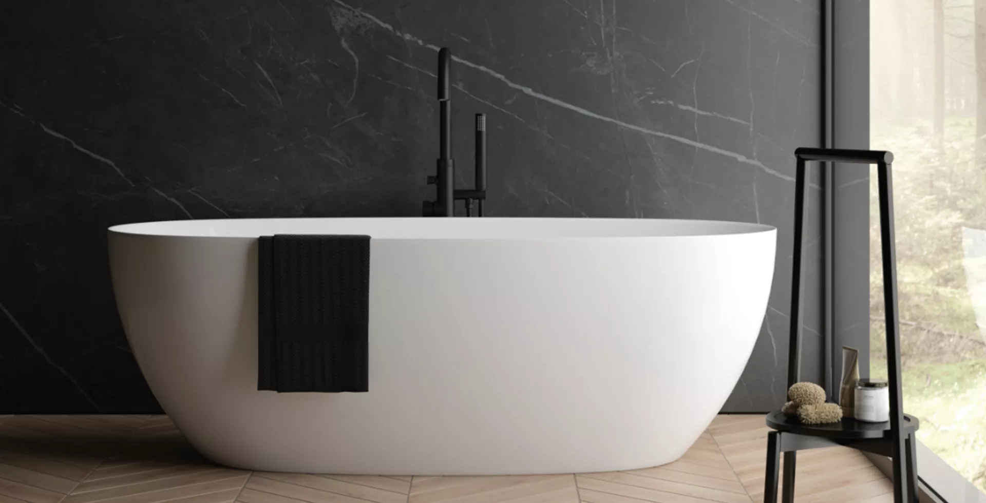 Wanna wolnostojąca w stylu glamour  jak dobrać dodatki