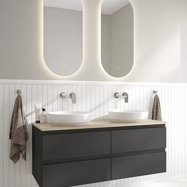 Umywalki wolnostojące - przyścienne i wyposażone w szafkę