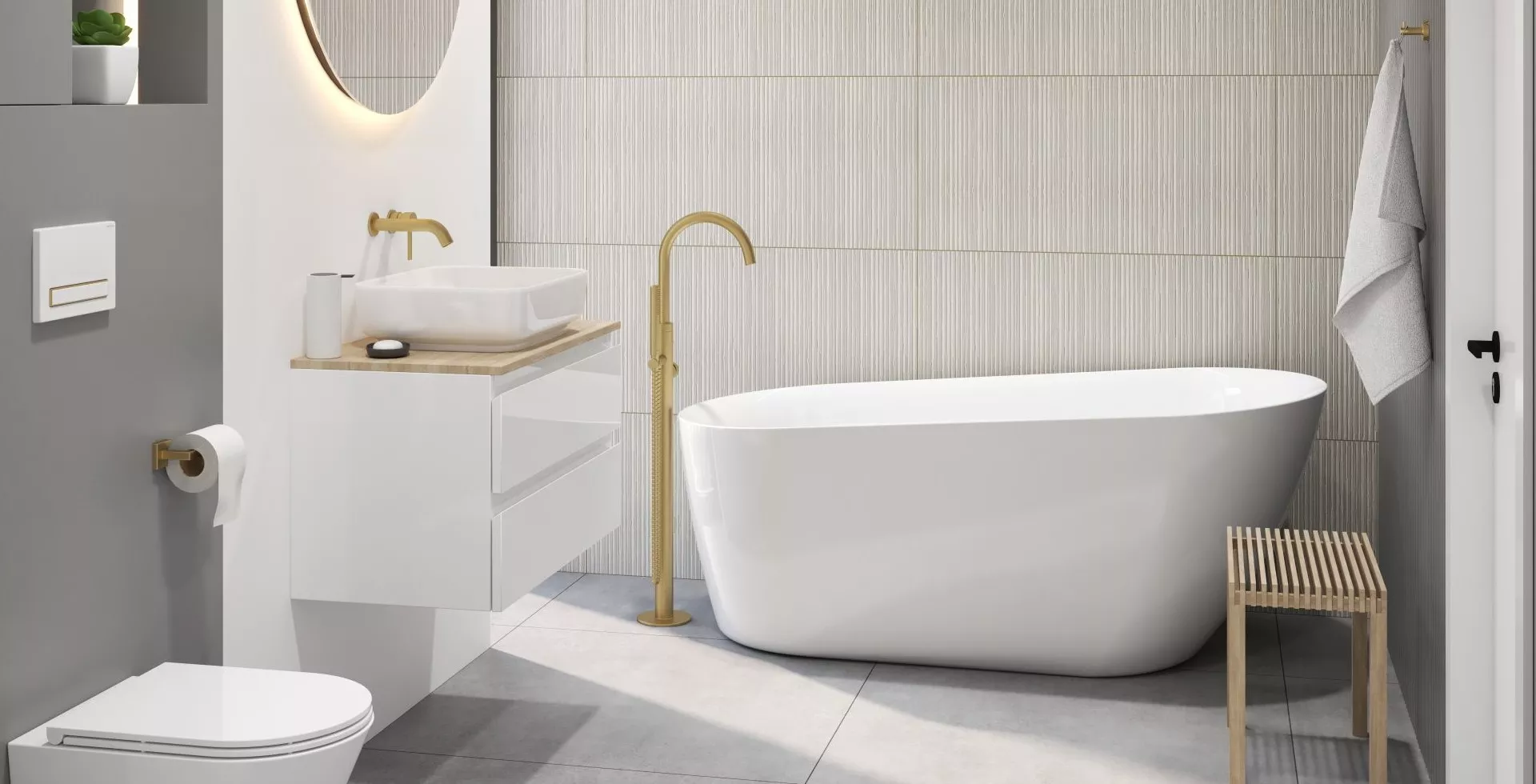 Jak zaaranżować małą łazienkę w bloku