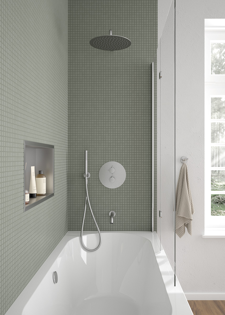 Oltens Sela Badewannen-Schirm 115x140 cm 2-Teil 23202100