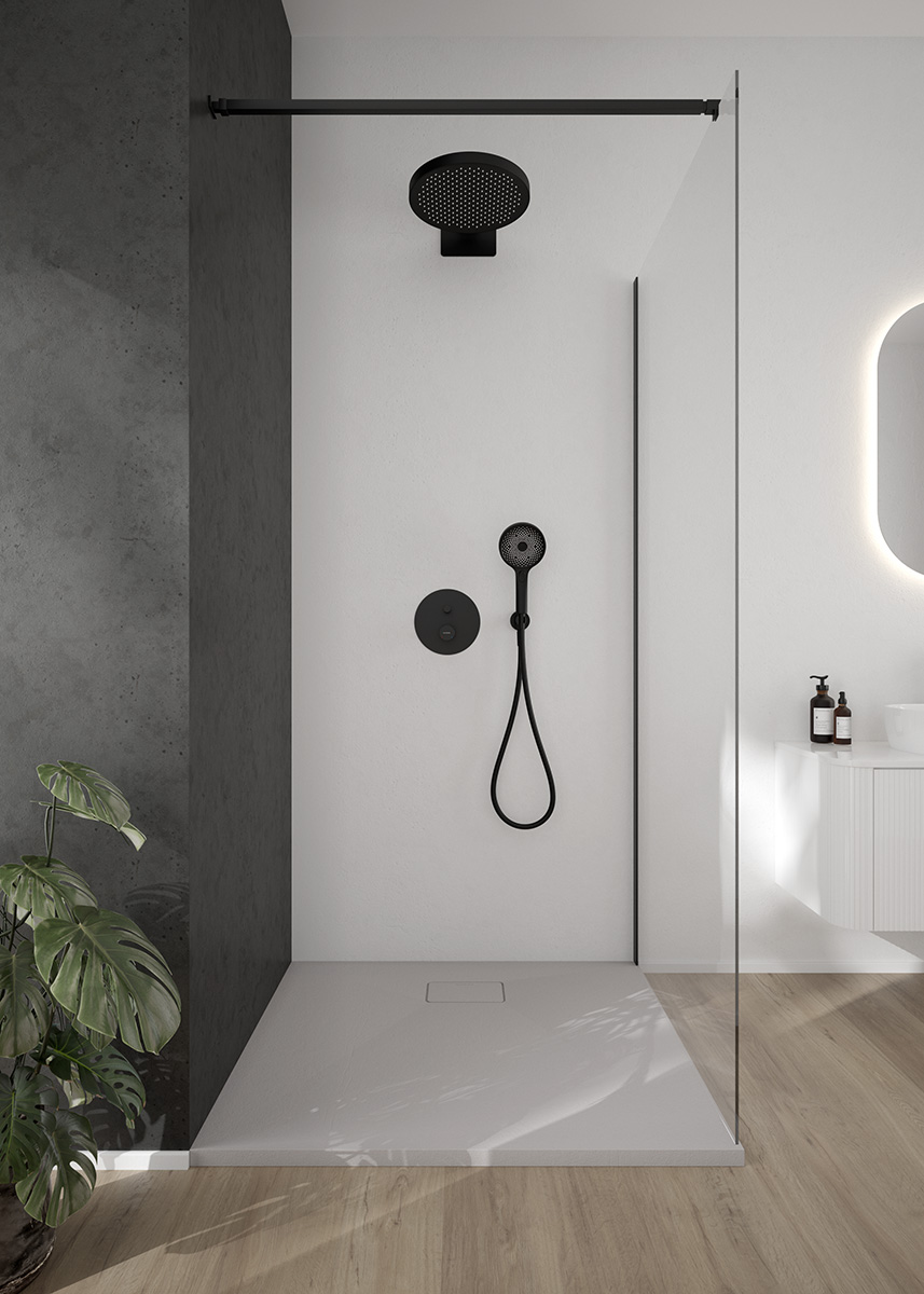 Oltens Luva EasyClick ruční sprcha, 3 funkce, matná černá 37109300