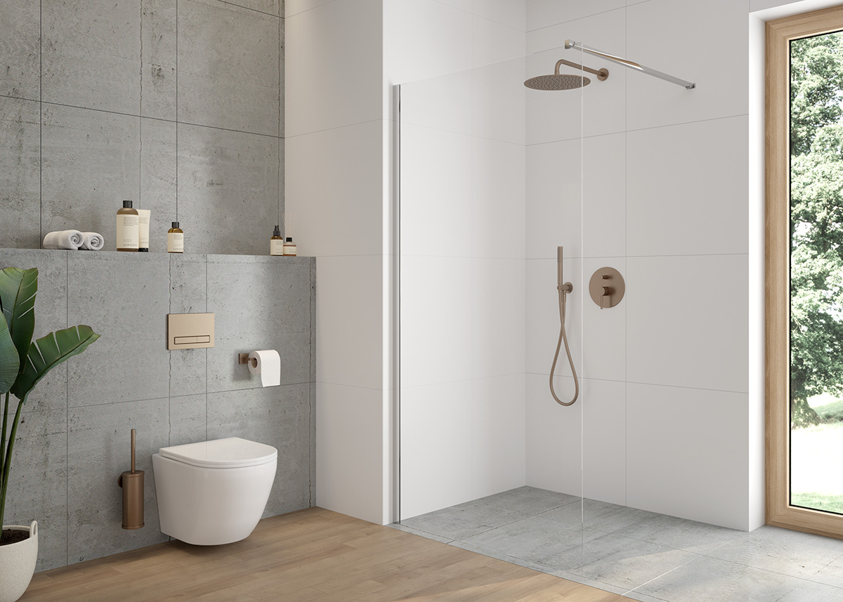 Oltens Langan 70 univerzální 2v1 sprchový odtokový žlab 70 cm s límcem 30002000