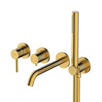 Oltens Molle concealed 4-hole bathtub and shower mixer brushed gold 34105810