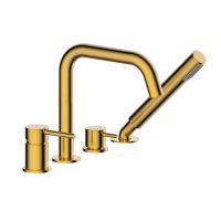 Oltens Molle 4-hole bathtub and shower mixer brushed gold 34200810