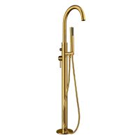 Oltens Molle freestanding bathtub and shower mixer brushed gold 34300810