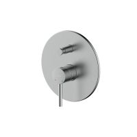 Oltens Molle bateria wannowo-prysznicowa podtynkowa kompletna nikiel 34100910