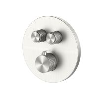 Oltens Onega bateria wannowo-prysznicowa podtynkowa termostatyczna nikiel 34601910