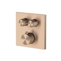 Oltens Onega (S) bateria wannowo-prysznicowa podtynkowa termostatyczna miedź szczotkowana 34602610