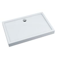 Oltens Vindel rectangular 100x80 cm shower tray, acrylic, white 15008000
