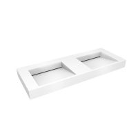 Oltens Stila umywalka 120x45 cm ścienna LavaForm biały połysk 40004000