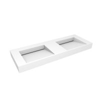 Oltens Stila umywalka 140x45 cm ścienna LavaForm biały mat 40005900