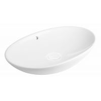 Oltens Sogne countertop wash basin 63x42 cm oval with SmartClean film white 40810000