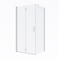 Oltens Trana shower cabin 90x80 cm rectangular door with a fixed wall 20206100