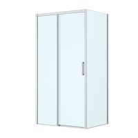 Oltens Breda shower enclosure 110x80 cm rectangular chrome/transparent glass 20222100