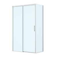 Oltens Breda shower enclosure 120x80 cm rectangular chrome/transparent glass 20223100