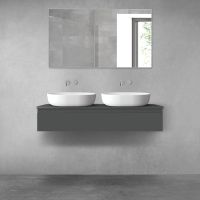 Oltens Vernal szafka 120 cm podumywalkowa wisząca z blatem grafit mat 68128400