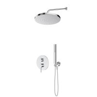Oltens Molle-Set: Unterputz-Duscharmatur mit 30-cm-Regenduschkopf „Alvo“ und Handbrause „Ume“ in Chrom 36650100