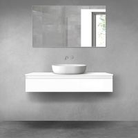 Oltens Vernal wall-mounted base unit 120 cm, white gloss 60012000