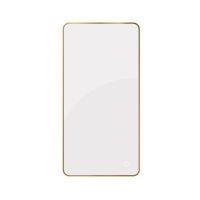 Oltens Nordlis lustro 60x120 cm prostokątne z oświetleniem z przodu z matą grzewczą mosiądz szczotkowany 64118510