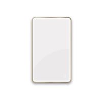 Oltens Nordlis lustro 60x100 cm prostokątne z oświetleniem od tyłu z matą grzewczą mosiądz szczotkowany 64120510
