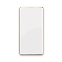 Oltens Nordlis lustro 60x120 cm prostokątne z oświetleniem od tyłu z matą grzewczą mosiądz szczotkowany 64121510