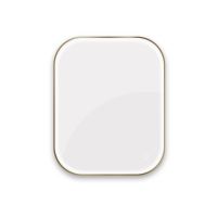 Oltens Nordlis lustro 80x100 cm prostokątne z oświetleniem od tyłu z matą grzewczą mosiądz szczotkowany 64127510