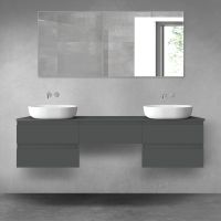 Oltens Vernal zestaw mebli łazienkowych 180 cm z blatem grafit mat 68490400