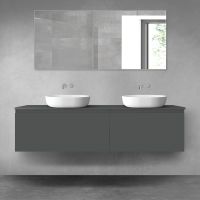 Oltens Vernal zestaw mebli łazienkowych 180 cm z blatem grafit mat 68559400