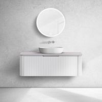 Oltens Hamnes sada koupelnového nábytku 120 cm s horní deskou, bílá/kašmírová 68679000