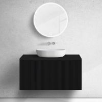 Oltens Lun szafka podumywalkowa 100 cm czarny mat 60029300