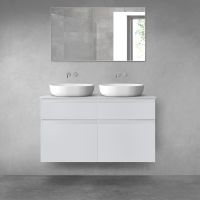 Oltens Vernal bathroom furniture set 120 cm with countertop, matte grey 68300700