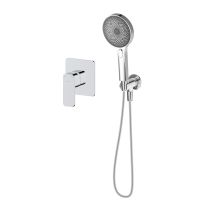 Sada Oltens Hadsel podomítková sprchová baterie s 3funkční sprchovou hlavicí Havis EasyClick, chrom 36036100