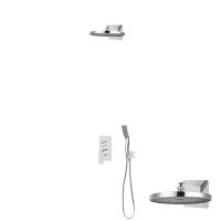 Sada Oltens Hadsel podomítková baterie s hlavovou sprchou Vann a sprchovým setem Tinde, chrom 36042100