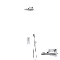 Sada Oltens Hadsel podomítková baterie s hlavovou sprchou Vann (S) a sprchovým setem Tinde, chrom 36043100