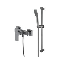 Sada Oltens Hadsel podomítková sprchová baterie se sprchovým setem Tinde Alling, grafit 36057400