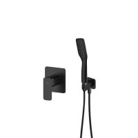 Sada Oltens Hadsel podomítková sprchová baterie se sprchovým setem Tinde, matná černá 36048300