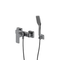 Sada Oltens Hadsel podomítková sprchová baterie se sprchovým setem Tinde Halde, grafit 36057400