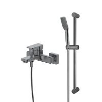 Set Oltens Hadsel nástěnná vanová a sprchová baterie se sprchovým setem Tinde Alling, grafit 36058400