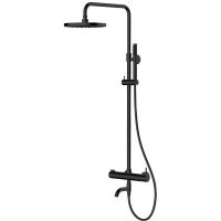 Oltens Molle Numa Wand-Badewannen-Dusch-Set mit Regendusche, matná černá 36506300