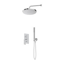 Oltens Hadsel Set: Unterputzarmatur mit 25-cm-Regendusche „Pluva“ und Handbrause „Ume“, verchromt 36645100