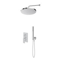 Oltens Hadsel-Set: Unterputz-Armatur mit 30-cm-Regenbrause „Alvo“ und Handbrause „Ume“, verchromt, 36646100