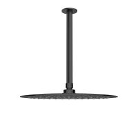 Oltens Vindel Regendusche 30 cm rund mit Deckenarm Aera, Schwarz matt 36081300