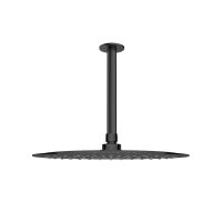 Oltens Vindel Regendusche 30 cm rund mit Deckenarm Aera, Schwarz matt 36082300