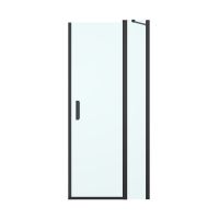 Oltens Verdal drzwi prysznicowe 90 cm czarny mat/szkło przezroczyste 21204300