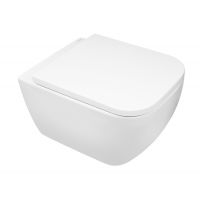 Zestaw Oltens Vernal miska WC wisząca PureRim z powłoką SmartClean z deską wolnoopadającą Slim 42507000