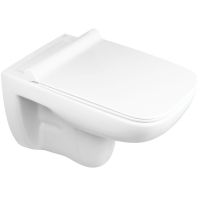 Oltens Ribe miska WC wisząca PureRim z deską wolnoopadającą Slim biała 42011000
