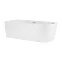 Oltens Delva free-standing corner bathtub 150x75 cm, left, white 11007000