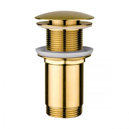 Oltens Rovde washbasin plug without overflow brushed gold 05200810