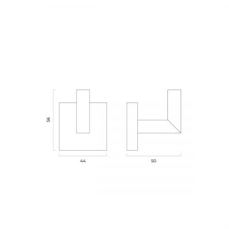 Oltens Tved háček na ručník, měď kartáčovaná 80003610