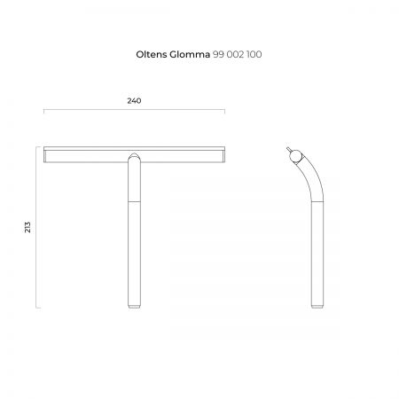 Oltens Glomma water wiper chrome 99002100